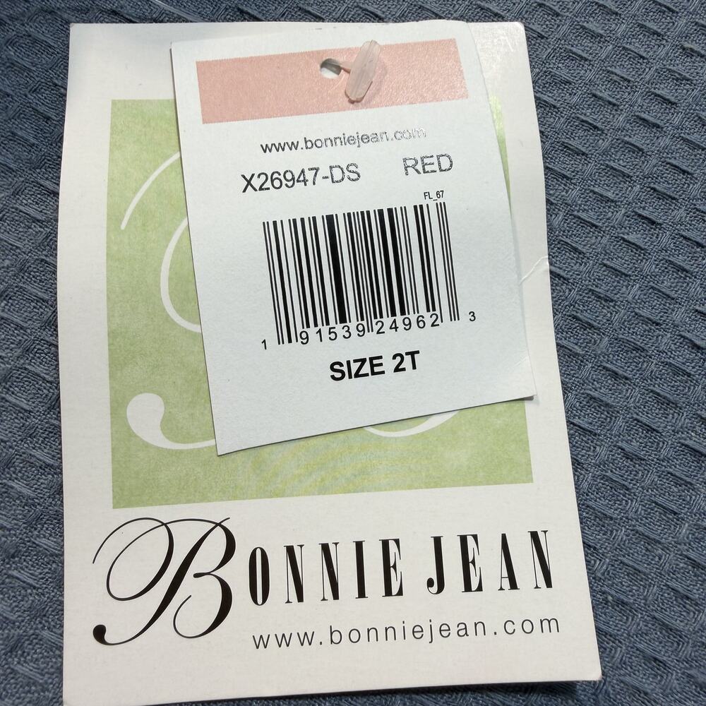 Bonnie Jean Red Girls Dress Sz 2T Brand New - Picture 4 of 7